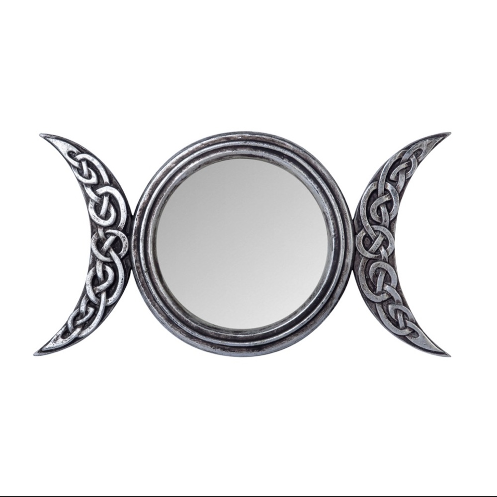DISCONTINUED!!! Alchemy Gothic Triple Moon Wall Mirror Gift NWT